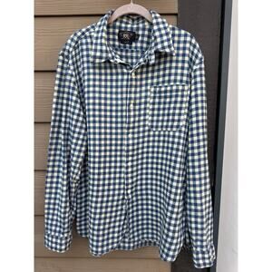 RRL Ralph Blue Checked Workshirt XL Slim Fit Shirt Three Star 90s Vintage
